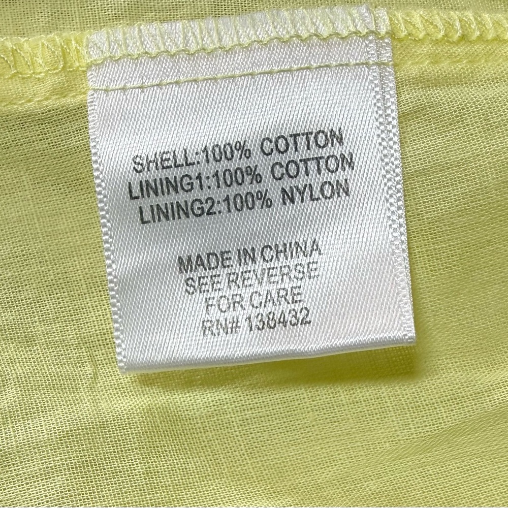 Modcloth Sunny Yellow 100% cotton Midi flare Dress - Picture 4 of 4
